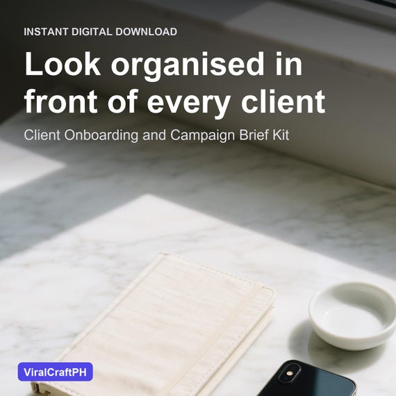 Social Media Manager Templates | Client Onboarding and Campaign Brief Kit